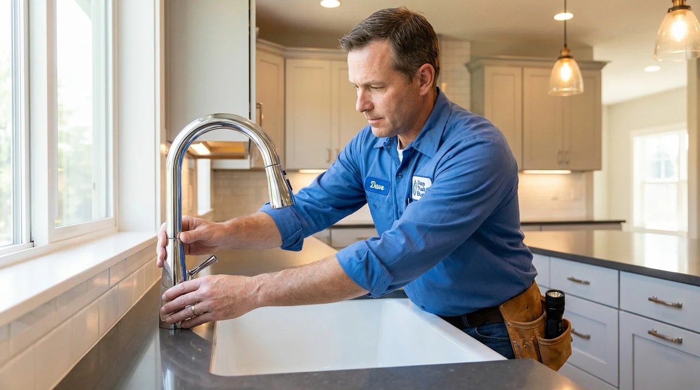 Kitchen faucet installation by Johns Plumbing LLC in Coalfield